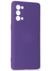 Newface Oppo Reno 5 Pro Kılıf Nano içi Kadife Silikon - Mor
