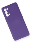 Newface Oppo Reno 5 Pro Kılıf Nano içi Kadife Silikon - Mor