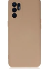 Newface Oppo Reno 6 Kılıf Nano içi Kadife Silikon - Pudra