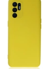 Newface Oppo Reno 6 Kılıf Nano içi Kadife Silikon - Sarı1