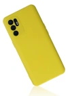 Newface Oppo Reno 6 Kılıf Nano içi Kadife Silikon - Sarı1