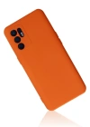 Newface Oppo Reno 6 Kılıf Nano içi Kadife Silikon - Turuncu