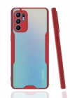 Newface Oppo Reno 6 Kılıf Platin Silikon - Kırmızı