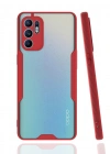 Newface Oppo Reno 6 Kılıf Platin Silikon - Kırmızı