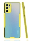 Newface Oppo Reno 6 Kılıf Platin Silikon - Sarı