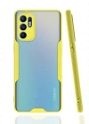 Newface Oppo Reno 6 Kılıf Platin Silikon - Sarı