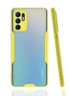 Newface Oppo Reno 6 Kılıf Platin Silikon - Sarı
