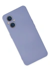 Newface Oppo Reno 7 Lite Kılıf Nano içi Kadife Silikon - Lila