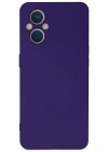 Newface Oppo Reno 7 Lite Kılıf Nano içi Kadife Silikon - Mor