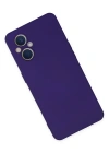 Newface Oppo Reno 7 Lite Kılıf Nano içi Kadife Silikon - Mor