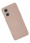 Newface Oppo Reno 7 Lite Kılıf Nano içi Kadife Silikon - Pudra
