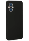 Newface Oppo Reno 7 Lite Kılıf Nano içi Kadife Silikon - Siyah