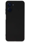 Newface Realme 10 4G Kılıf Nano içi Kadife Silikon - Siyah