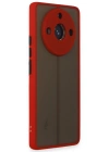 Newface Realme 11 Pro Kılıf Montreal Silikon Kapak - Kırmızı
