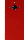 Newface Realme 11 Pro Kılıf Nano içi Kadife Silikon - Kırmızı