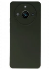 Newface Realme 11 Pro Kılıf Nano içi Kadife Silikon - Koyu Yeşil