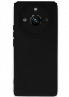 Newface Realme 11 Pro Kılıf Nano içi Kadife Silikon - Siyah