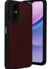 Newface Realme 12 Lite Kılıf Aras Deri Kapak - Bordo