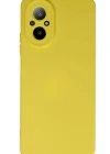 Newface Realme 12 Lite Kılıf Nano içi Kadife Silikon - Sarı