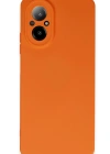Newface Realme 12 Lite Kılıf Nano içi Kadife Silikon - Turuncu