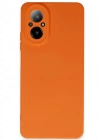 Newface Realme 12 Lite Kılıf Nano içi Kadife Silikon - Turuncu