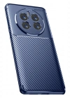 Newface Realme 12 Pro Plus Kılıf Auto Focus Karbon Kapak - Lacivert