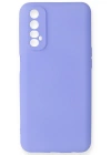 Newface Realme 7 Kılıf First Silikon - Lila