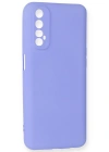 Newface Realme 7 Kılıf First Silikon - Lila