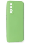 Newface Realme 7 Kılıf First Silikon - Yeşil