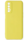 Newface Realme 7 Kılıf Nano içi Kadife Silikon - Sarı