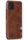 Newface Realme C11 2021 Kılıf Loop Deri Silikon - Kahverengi