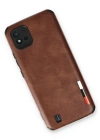Newface Realme C11 2021 Kılıf Loop Deri Silikon - Kahverengi