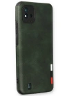 Newface Realme C11 2021 Kılıf Loop Deri Silikon - Yeşil