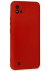 Newface Realme C11 2021 Kılıf Nano içi Kadife Silikon - Kırmızı