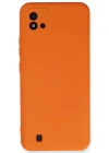 Newface Realme C11 2021 Kılıf Nano içi Kadife Silikon - Turuncu