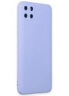 Newface Realme C11 Kılıf Nano içi Kadife Silikon - Lila