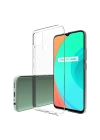 Newface Realme C15 Kılıf Lüx Şeffaf Silikon