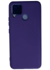 Newface Realme C15 Kılıf Nano içi Kadife Silikon - Mor