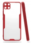 Newface Realme C15 Kılıf Platin Silikon - Kırmızı