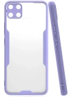 Newface Realme C15 Kılıf Platin Silikon - Lila
