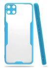 Newface Realme C15 Kılıf Platin Silikon - Mavi
