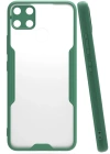 Newface Realme C15 Kılıf Platin Silikon - Yeşil
