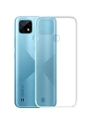 Newface Realme C21 Kılıf Deluxe 2mm Şeffaf Silikon - Şeffaf
