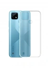 Newface Realme C21 Kılıf Deluxe 2mm Şeffaf Silikon - Şeffaf