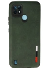Newface Realme C21 Kılıf Loop Deri Silikon - Yeşil