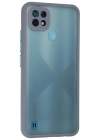 Newface Realme C21 Kılıf Montreal Silikon Kapak - Gri
