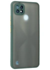 Newface Realme C21 Kılıf Montreal Silikon Kapak - Yeşil