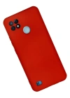 Newface Realme C21 Kılıf Nano içi Kadife Silikon - Kırmızı