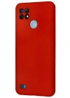 Newface Realme C21 Kılıf Nano içi Kadife Silikon - Kırmızı