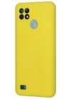 Newface Realme C21 Kılıf Nano içi Kadife Silikon - Sarı